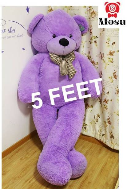 MOSU Skin Friendly Teddy Bear for Girlfriend/Birthday Gift/Boy/Girl (Purple, 5 Feet)  - 60 inch