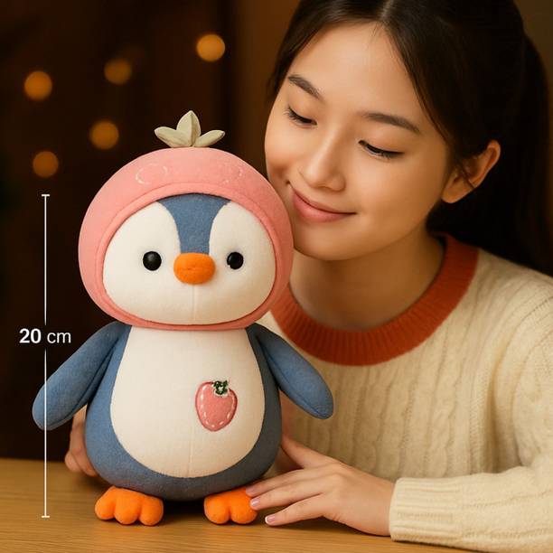 Dunky Soft Toy Penguin Stuffed Cute and colorful Teddy Bear  - 20 cm