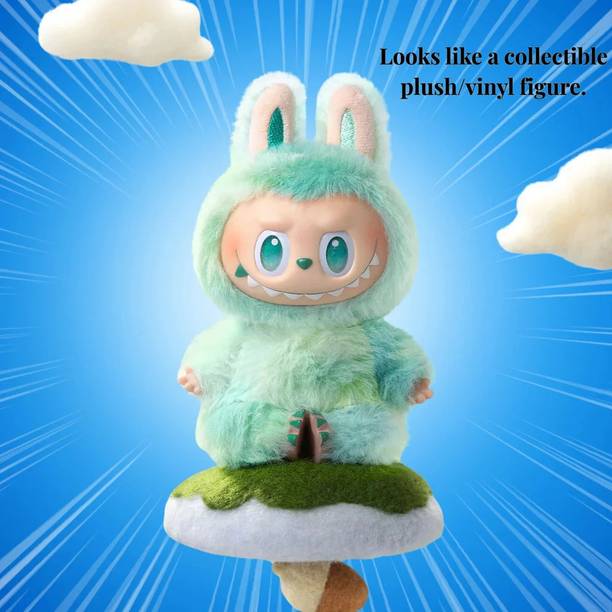 BooBum Cute Labubu Doll | Labubu Toy - Soft Bunny Keychain (Random Color - 1 Pc)  - 17 cm