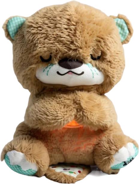CHINKARA Breathing Teddy with Light and Breathing Movement | Ultra Soft | Large Size  - 25 cm