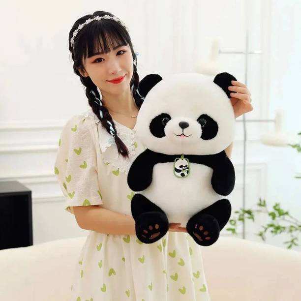 PLUSHJOY Cute Panda Soft Stuffed Animal Birtday gift for kids / Home decor / teddy bear  - 34 cm