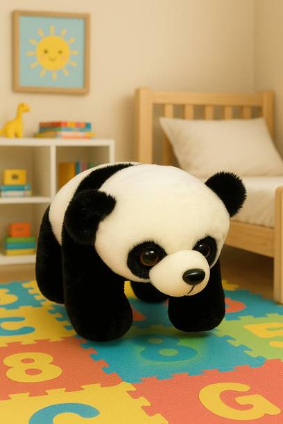 SHIVANGI COLLECTIONS Super Soft Black Panda Soft Toy For Kids  - 25 cm
