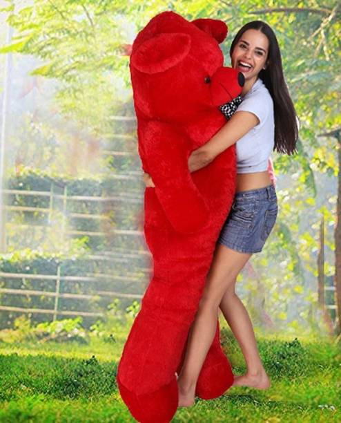 TWOLOVER 3 FEET RED TEDDY BEAR FOR GIEL TEDDY BEAR SMART &BEST BEAR (90cm)-N1  - 90 cm