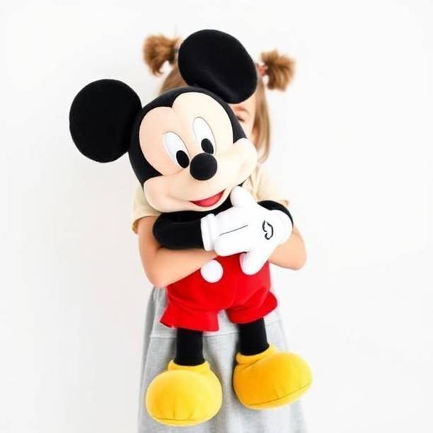 AG Enterprises Cute Mickey Mouse Plush Doll β Child Safe, Lightweight & Huggable Toy - 44 cm