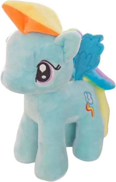 TechMax Solution Blue Pony Unicorn Cute Plush  - 30 cm