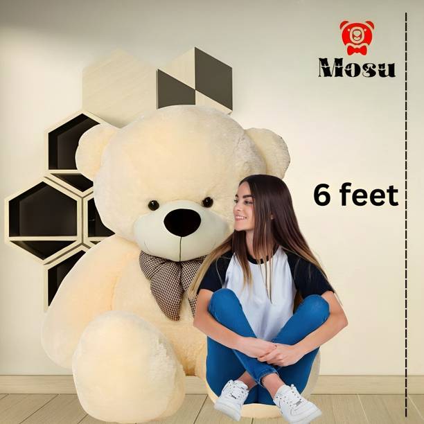 MOSU Giant Skin Friendly Teddy Bear for Girlfriend/Birthday Gift/Girl 6 FEET  - 182 cm