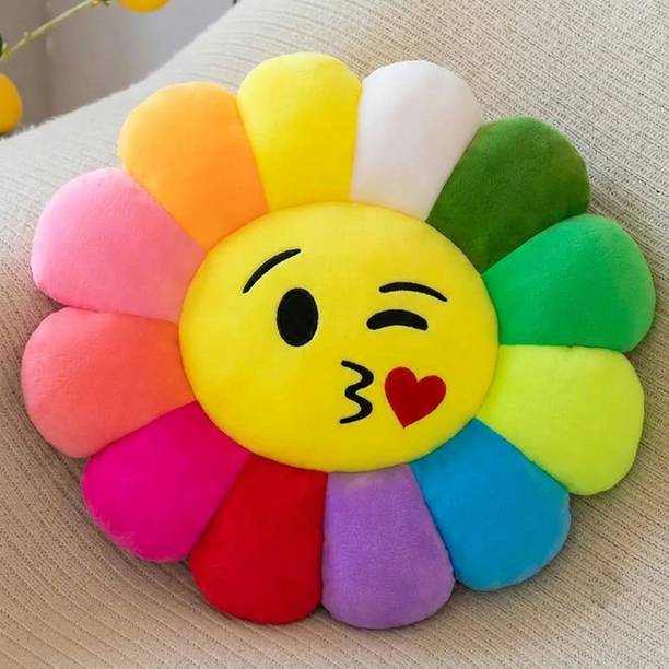 eston Flower Emoji Cute Soft Stuffed Emoji Pillow for Kids/Girls/Gift & Room Decor  - 40 cm
