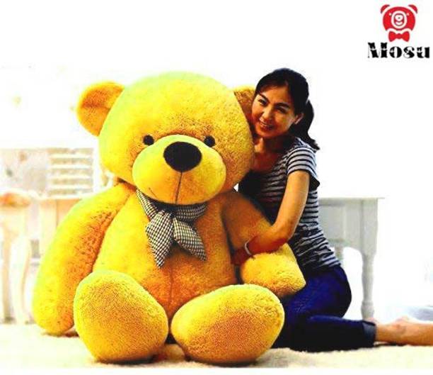 MOSU Soft Toys Teddy Bear 5 Feet, For Girls, Kids, Birthday, Gift Items Toys (Yellow)  - 60 inch