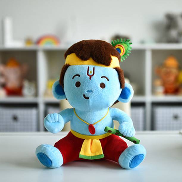 MODI TOYS Baby Krishna(Small - 7 inch) Mantra Singing Plush  - 16 mm