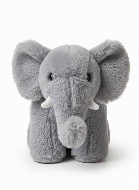 SHREEJI GIFT Fibre Filled Stuffed Animal Elephant Soft Toy for Kids Plush Hugging Soft Toy  - 22 cm