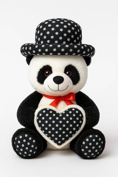 TRISHON ENTERPRISES Cap Panda Teddy Bear Stuffed Plush Soft Toy  - 30 cm