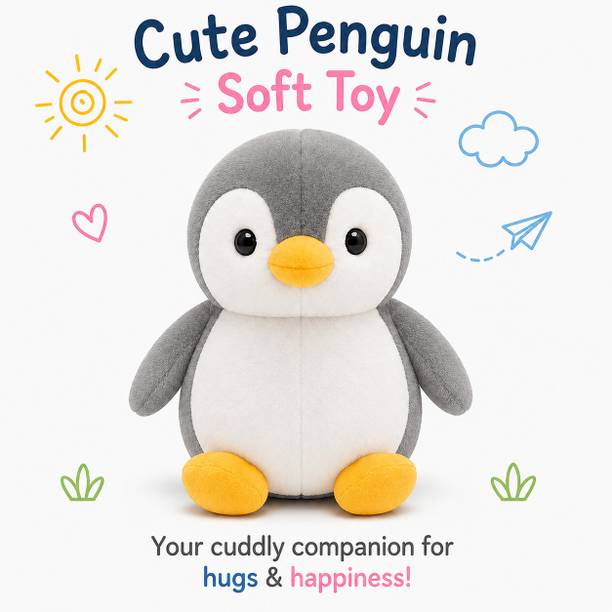 Vicorp Penguin Plush Toy – Super Soft Stuffed Animal for Kids & Gifts  - 20 cm