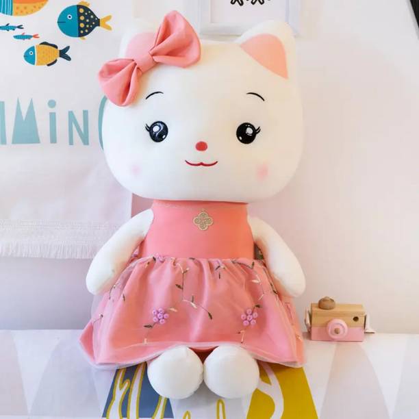 PLUSHJOY Cute kitty Soft Stuffed Plush Animal Toy for Kids and Birthday Gift Toys  - 40 cm