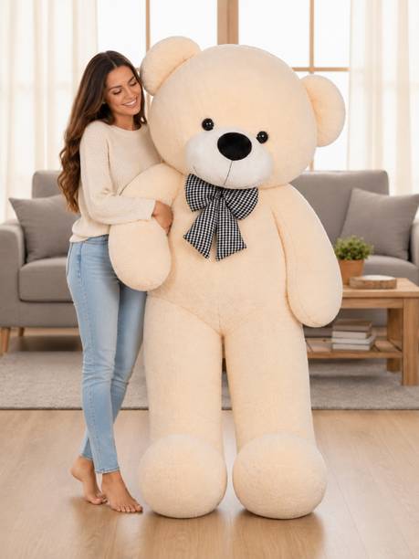 Polyhug 4 Feet Giant Cream Teddy Bear Soft & Cuddly Birthday & Anniversary Gift  - 48 inch