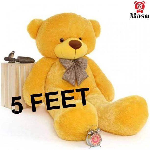 MOSU Skin Friendly 5 Feet Yellow Lovable/Huggable Teddy Bear for Gift for Someone  - 60 inch