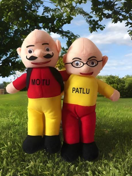 TaddyBuzz Motu-Patlu Soft Toy for Kids Size-38 for Girls & Boys Cartoon Character  - 35 mm