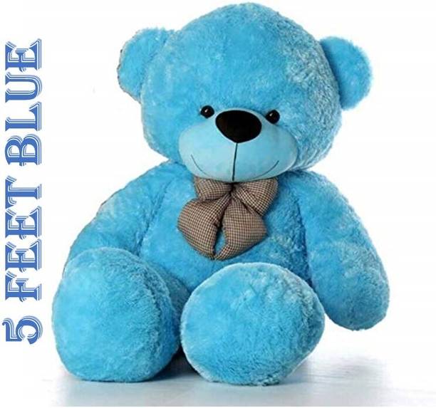 Krishna Creation 5 Feet Blue Teddy Bear Cute Loveable Gifts For Kids And Girls  - 60 inch