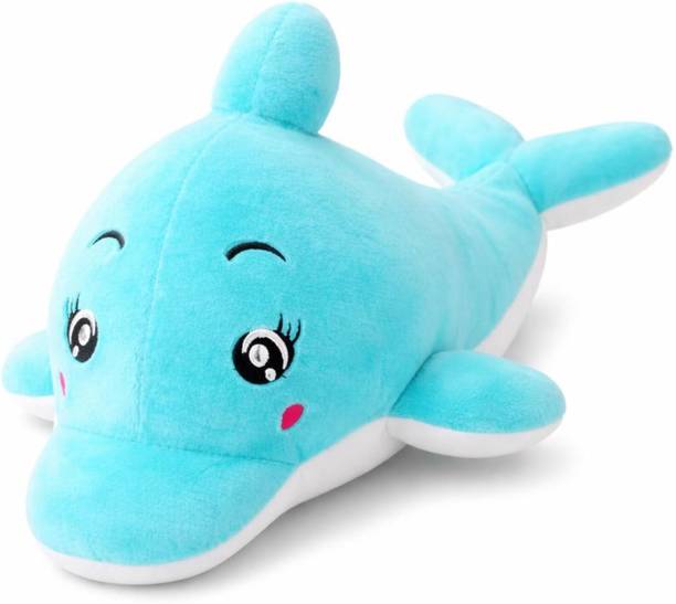 adhigams Dolphin Plush Toy for Kids Ultra Soft & Cuddly Baby Boys & Girls 40CM - 8 cm
