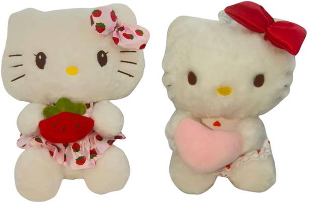ToyShip Hello Kitty Combo of 2 Pink & Pink| Soft Toys | Birthday Gift | 2 yrs+  - 26 cm
