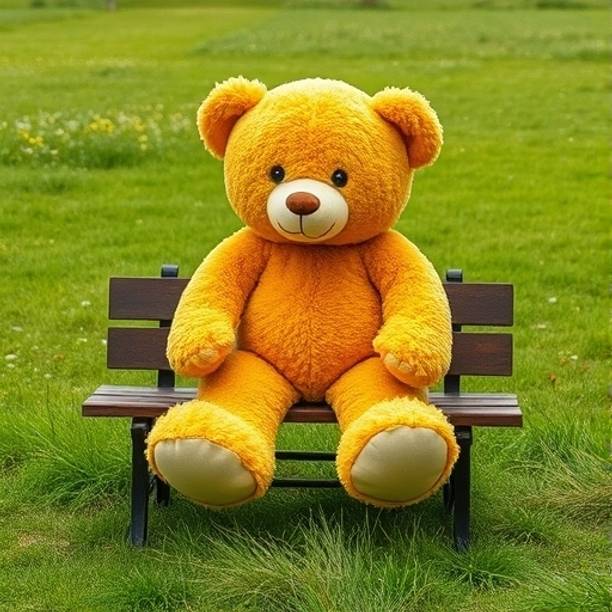 KHUSHBU ENTERPRISES 6Feet Yellow Teddy Bear For Gift in the Festival, Birthday And many happy days  - 152 cm