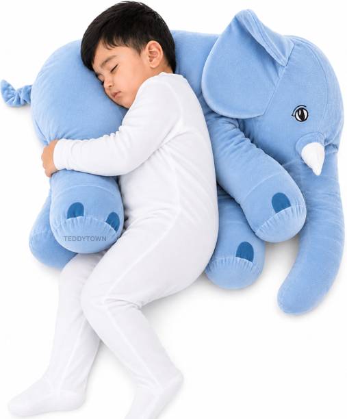 TEDDY TOWN Jumbo Elephant Soft Toy 40cm | Big Cute Elephant Plush Toy for Kids  - 40 cm