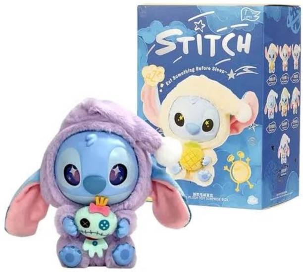 feelhigh Stitch Eat Something Doll Blind Box Vinyl Plush Pendant Mystery Box  - 12 cm