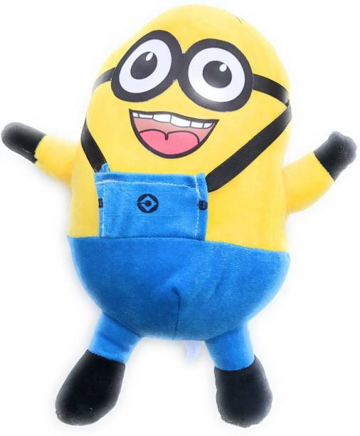 SRE Minions Cute Stuffed Plush Soft Toy for Kids Lovable Huggable  - 25 cm