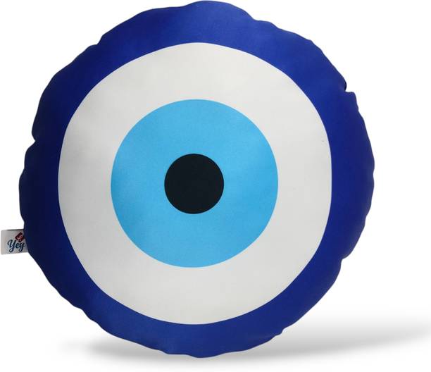 Yey Throw Pillow Evil Eye Decorative Cushion Nazar Pillow Home Decor Round Shaped - 16 inch