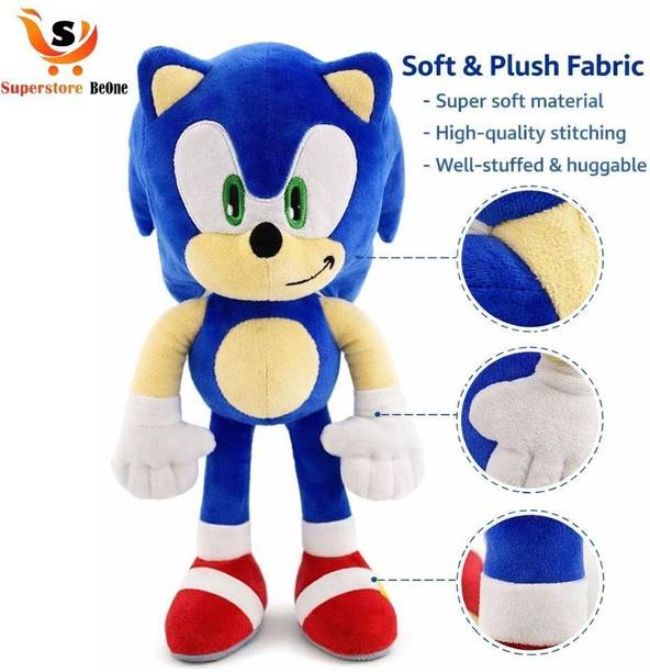 Superstore BeOne Large Sonic Soft Toy,Sonic For kids in Large Size - 45 cm