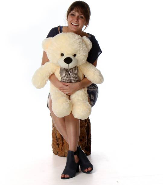 MOLAP TOYS CREAM 2 FEET SOFT AND CUTE TEDDY FOR KIDS AND BIRTHDAY GIFT - 60 cm