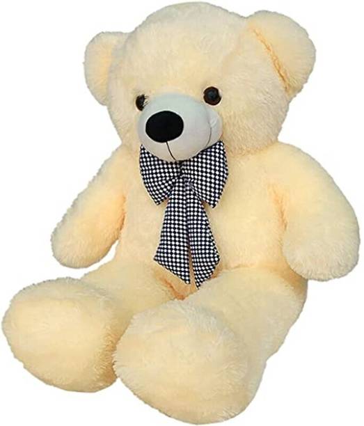 JST SOFT TOYS 3 feet Cream teddy bear - 90.7cm (Cream)  - 89 cm