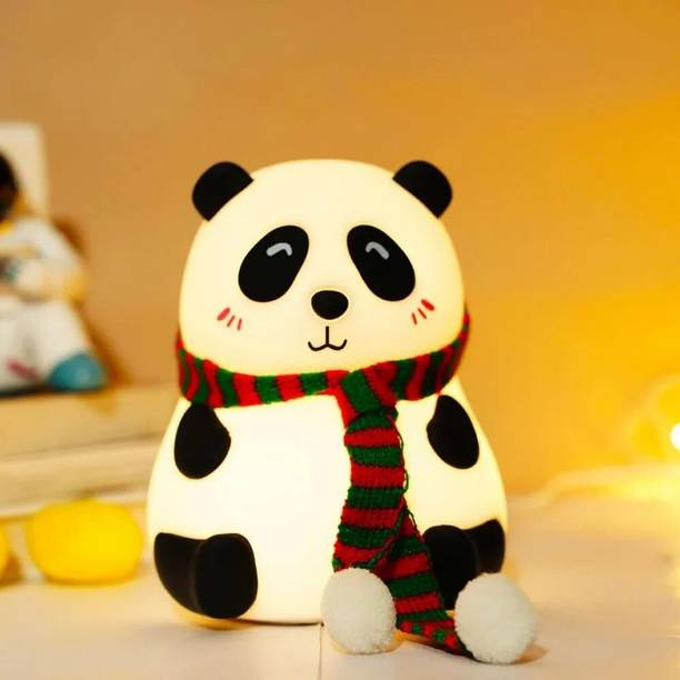 FINARO Panda silicon night light lamp with Soft Sensor  - 136 mm