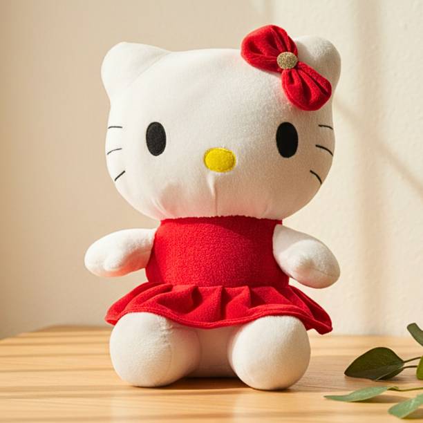 Tickles Cute Hello Kitty Soft Stuffed Plush Animal Toy for Kids Birthday Gift  - 22 cm