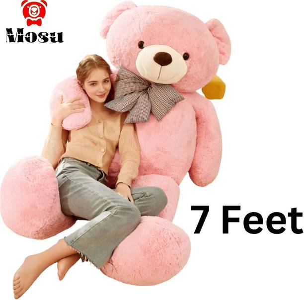 MOSU CUTE HUGGABLE LONG TEDDY BEAR 7 FEET GIANT  - 210 cm