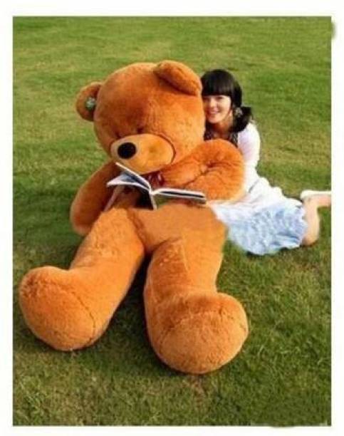 Plushie 4 Feet Se Toda Chota Very Cute Long Soft Hugable Teddy Bear Best For Gift - 120cm (BRWON) - 120 cm  - 48 inch