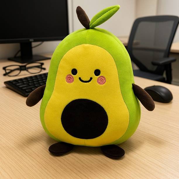 MARSELITE Soft Avocado Cushion Stuffed Toy | Plush Toy  - 35 cm