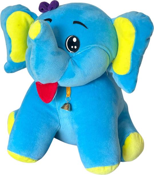 Annant Vistaar Premium Wool-Cotton Plush Elephant Toy | Handmade, Ultra-Soft & Cuddly Companion  - 8 cm