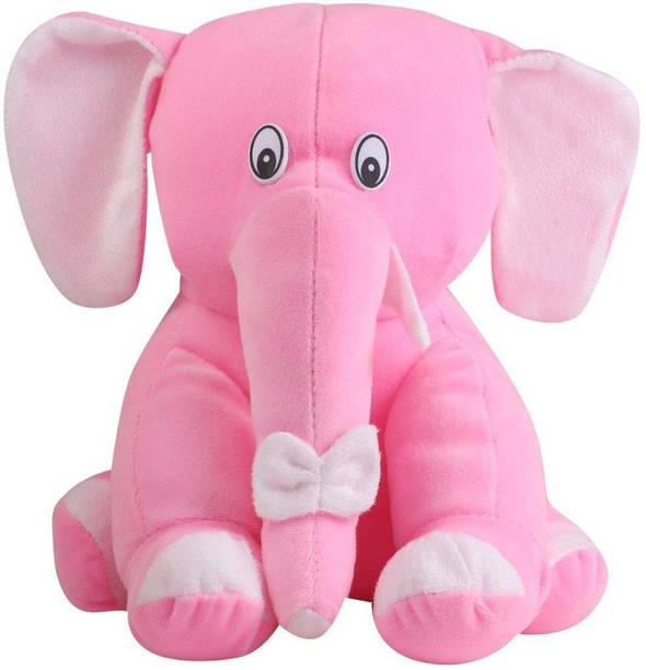 TECTOYZ Elephant pink Soft Toy Cute Plush Stuffed Animal for Kids  - 30 mm