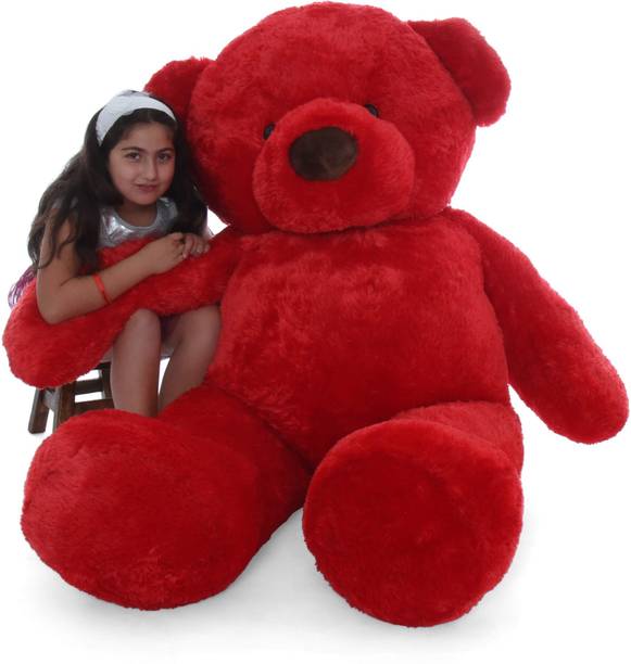 TeddyWala Cute small/Giant Big Size Teddy Bear (RED 3 FEET ) - 90 cm (Red) - 92 cm (Red)  - 92 cm