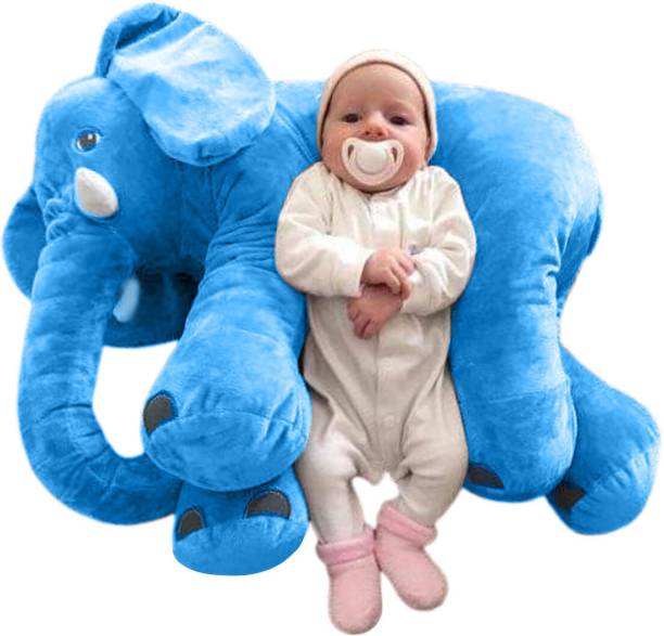 BUMTUM Big Size Stuffed Elephant Soft Toy | Plush Toy for Baby Girl, Baby Boy & Kids  - 30 cm