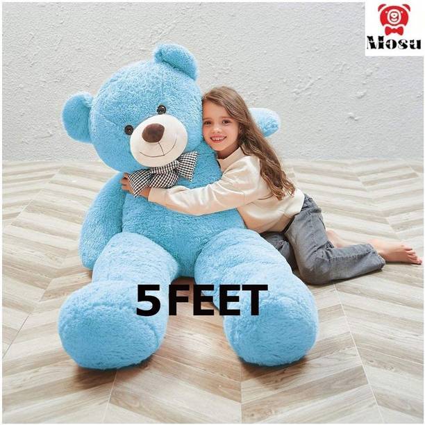 MOSU 5 Feet Blue Super Soft Lovable Teddy Bear for Girlfriend, Birthday Gift  - 60 inch