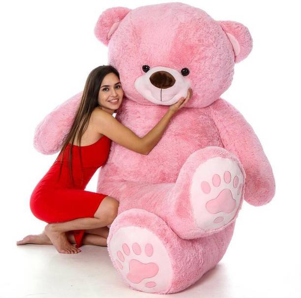 MOLAP TOYS Teddy Bear 3 Feet valentines gift for girls Loveable and Huggable Pink  - 91.44 cm
