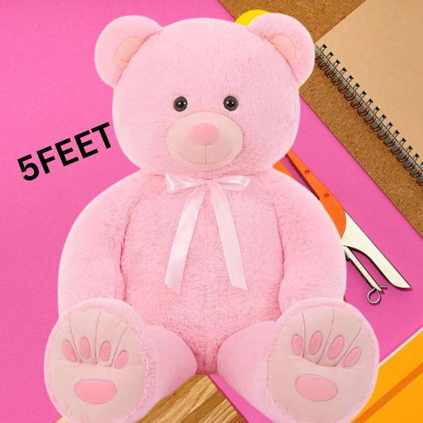 MOSU 5 Feet Pink Giant Teddy Bear – Pretty in Pink and Full of Cuddles!  - 152 cm