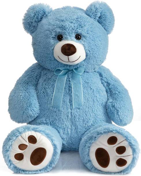 Vaishno Stuffed Plush Giant Teddy Bear with Footprints Embroidery  - 36 inch