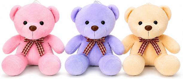 TOY WORLDS INTERNATIONAL Teddy Bear Plush Soft Toy 25 cm | Stuffed Teddy for Kids & Gifts  - 25 cm