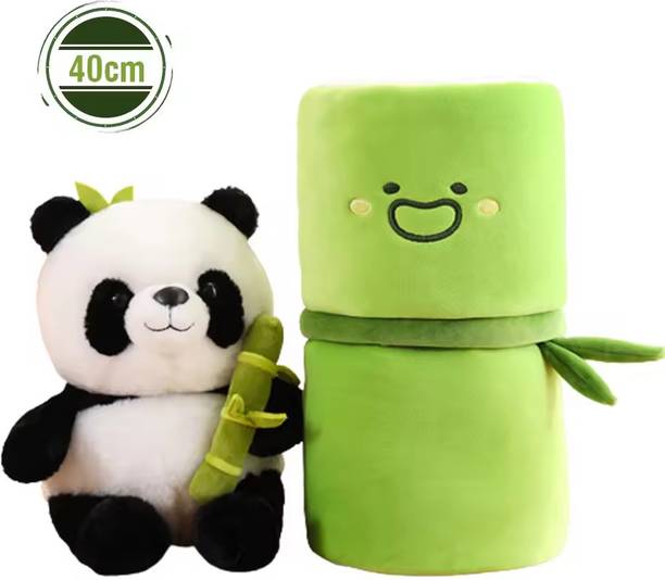 Tiny Miny Panda Plushies Living in Bamboo  - 40 cm
