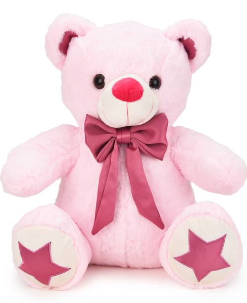 Nyaara Plush Teddy Bear with Star Paw Valentine Gift for Wife Husband Boy & Girlfriends  - 23 cm