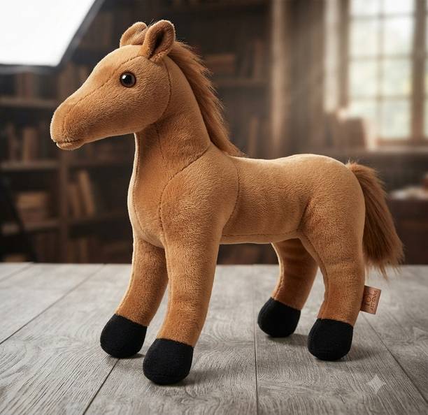 Nitya Plush Brown Horse  - 25 cm