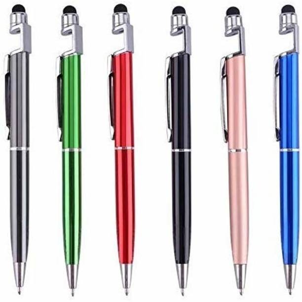 Nucleya Retail 3 In 1 Ball Pen For Touch Screen Mobile Phones And Tablets All Ipads Stylus