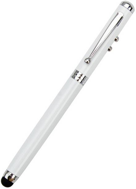 VASADIGITAL 4 in 1 Stylus Pen with Inbuilt Laser, Torch, Ball Point Pen Stylus